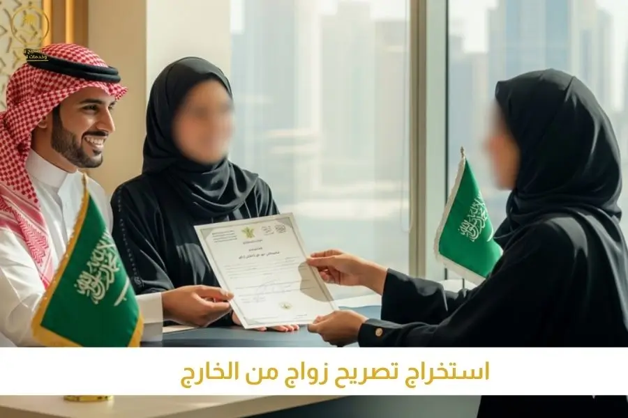 استخراج تصريح زواج من الخارج