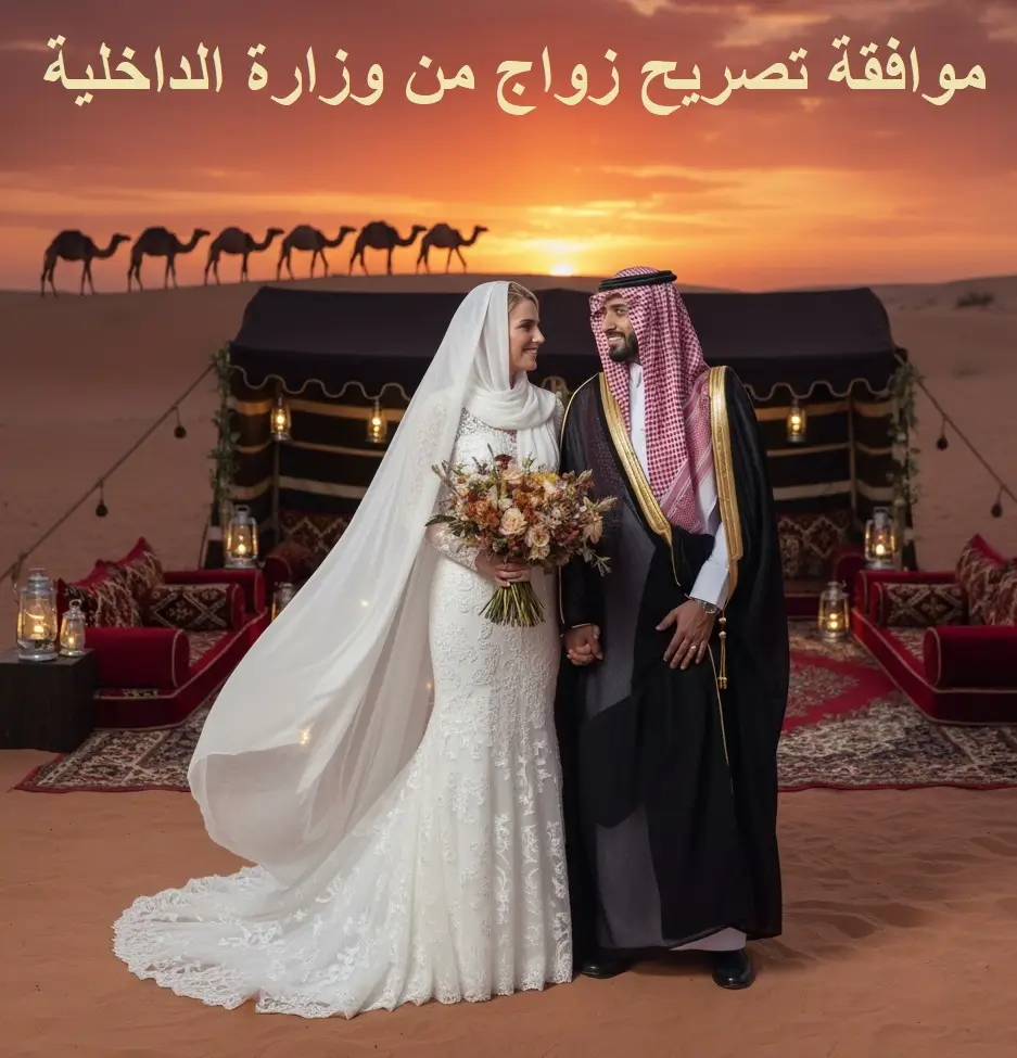 موافقة تصريح زواج من وزارة الداخلية